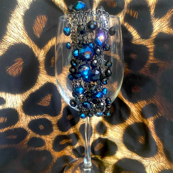 Blue beaded bracelet - Picture 1 of 5